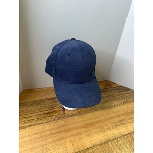 Mugsby Navy Corduroy Baseball Cap Adjustable Strap Unisex